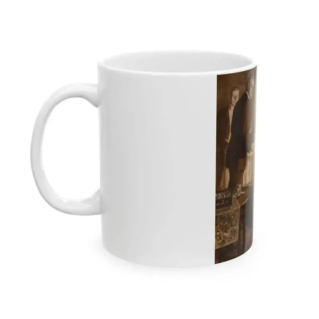 A Sad Time, interior story illustration - White Coffee Mug - Go Mug Yourself