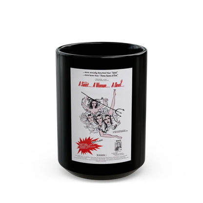 A SAINT... A WOMAN... A DEVIL 1977 Movie Poster - Black Coffee Mug-15oz-Go Mug Yourself