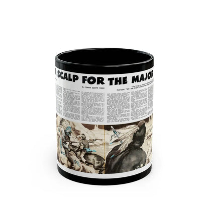 A Scalp For The Major, Adam magazine, April 1955 - Black Coffee Mug-11oz-Go Mug Yourself