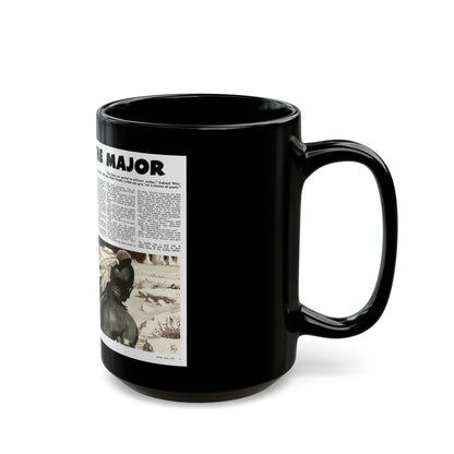 A Scalp For The Major, Adam magazine, April 1955 - Black Coffee Mug-Go Mug Yourself