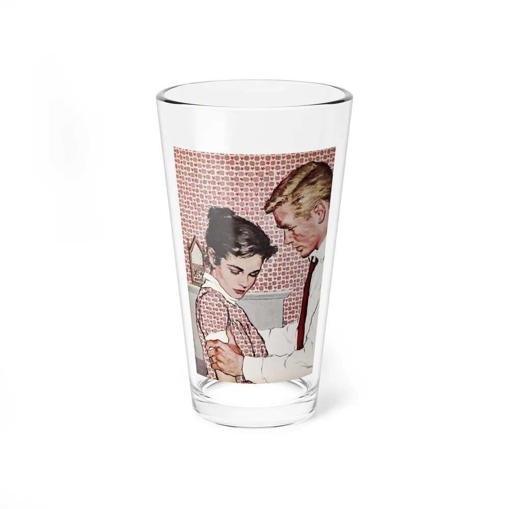 A Second Baby is Different, Chatelaine, February 1958 (Magazine Illustration) Pint Glass 16oz-16oz-Go Mug Yourself