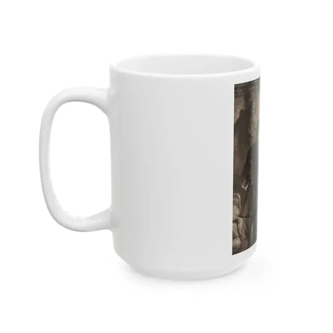 A Secret Encounter, American Legion magazine story illustration, circa 1930 - White Coffee Mug - Go Mug Yourself