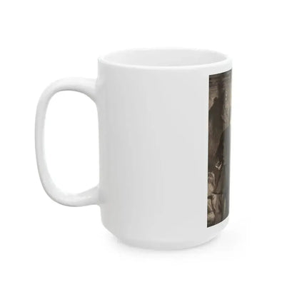 A Secret Encounter, American Legion magazine story illustration, circa 1930 - White Coffee Mug - Go Mug Yourself