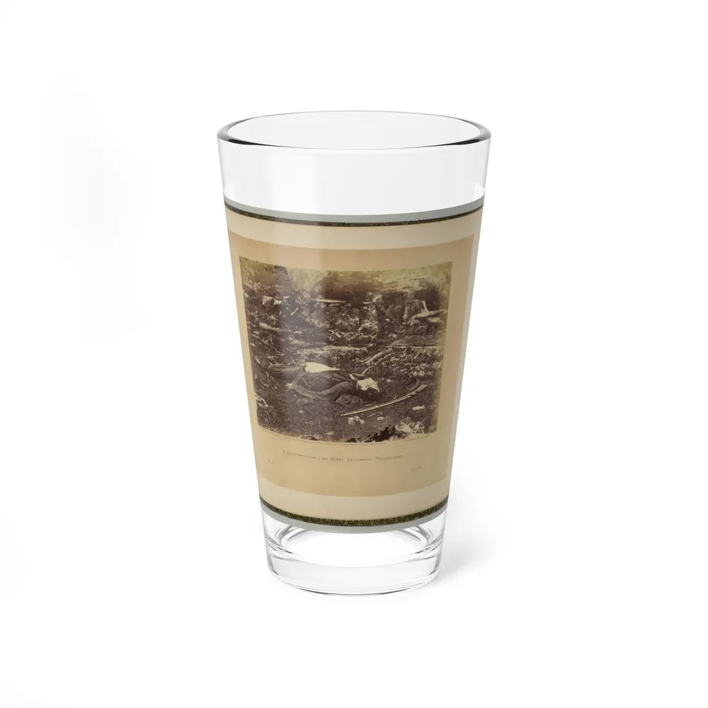 A Sharpshooter's Last Sleep, Gettysburg, Pennsylvania (U.S. Civil War) Pint Glass 16oz-16oz-Go Mug Yourself