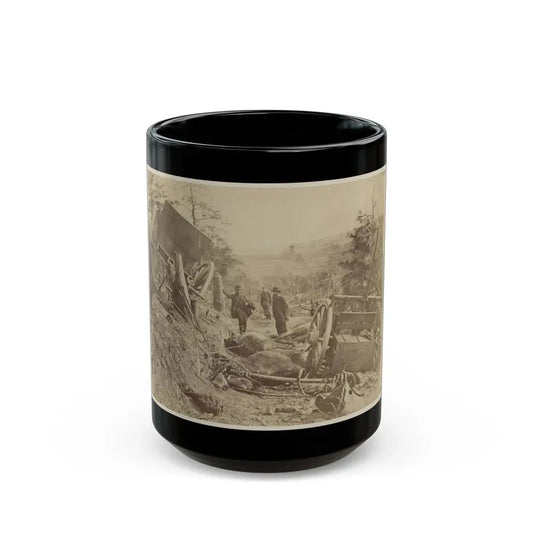 A Shattered Caisson, Fredericksburg, Va.(2) (U.S. Civil War) Black Coffee Mug 15oz - Go Mug Yourself