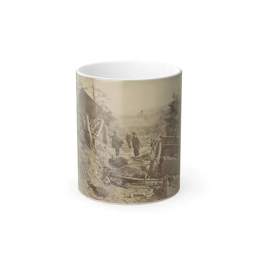 A Shattered Caisson, Fredericksburg, Va.(2) (U.S. Civil War) Color Changing Coffee Mug 11oz Default Title 11oz - Go Mug Yourself