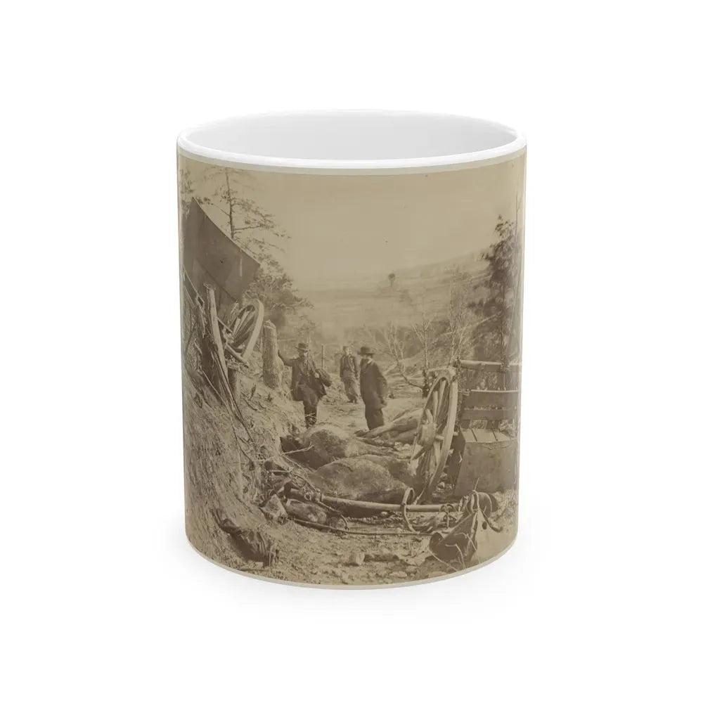 A Shattered Caisson, Fredericksburg, Va.(2) (U.S. Civil War) White Coffee Mug 11oz - Go Mug Yourself