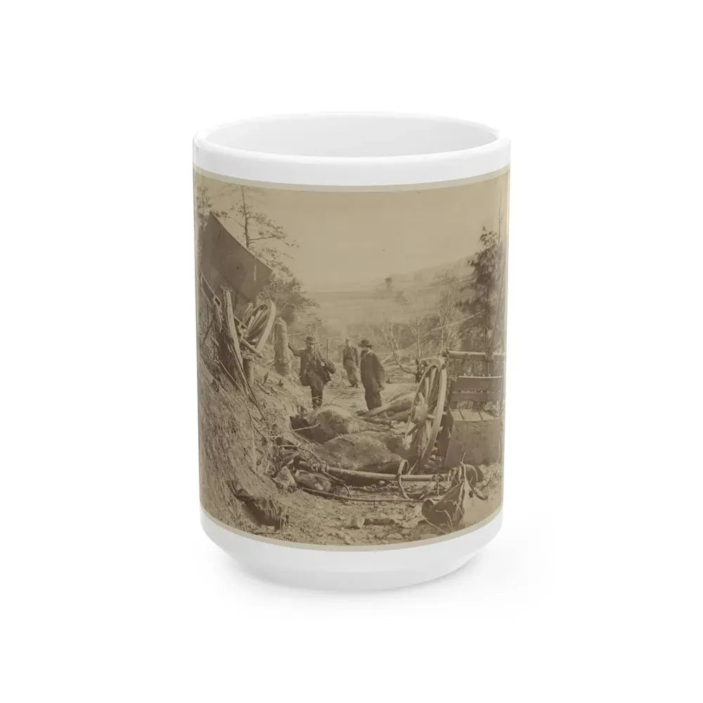 A Shattered Caisson, Fredericksburg, Va.(2) (U.S. Civil War) White Coffee Mug 15oz - Go Mug Yourself