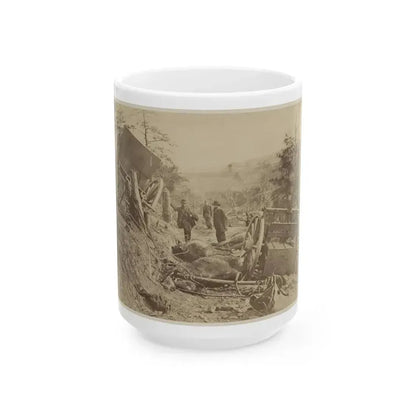 A Shattered Caisson, Fredericksburg, Va.(2) (U.S. Civil War) White Coffee Mug 15oz - Go Mug Yourself