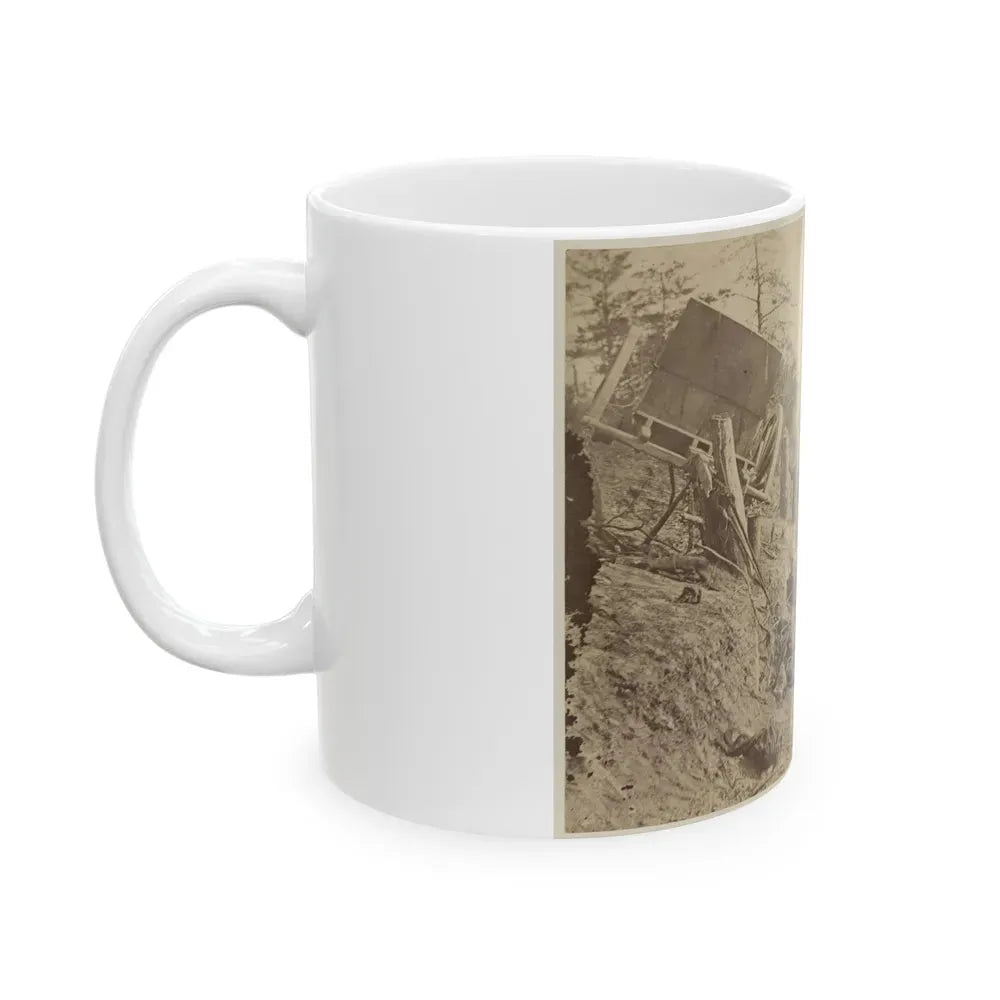 A Shattered Caisson, Fredericksburg, Va.(2) (U.S. Civil War) White Coffee Mug - Go Mug Yourself