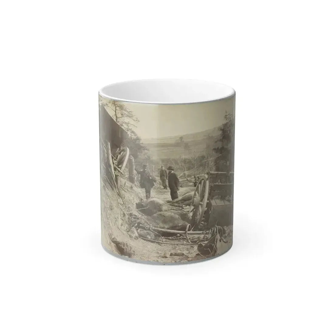 A Shattered Caisson, Fredericksburg, Va. (U.S. Civil War) Color Changing Coffee Mug 11oz Default Title 11oz - Go Mug Yourself