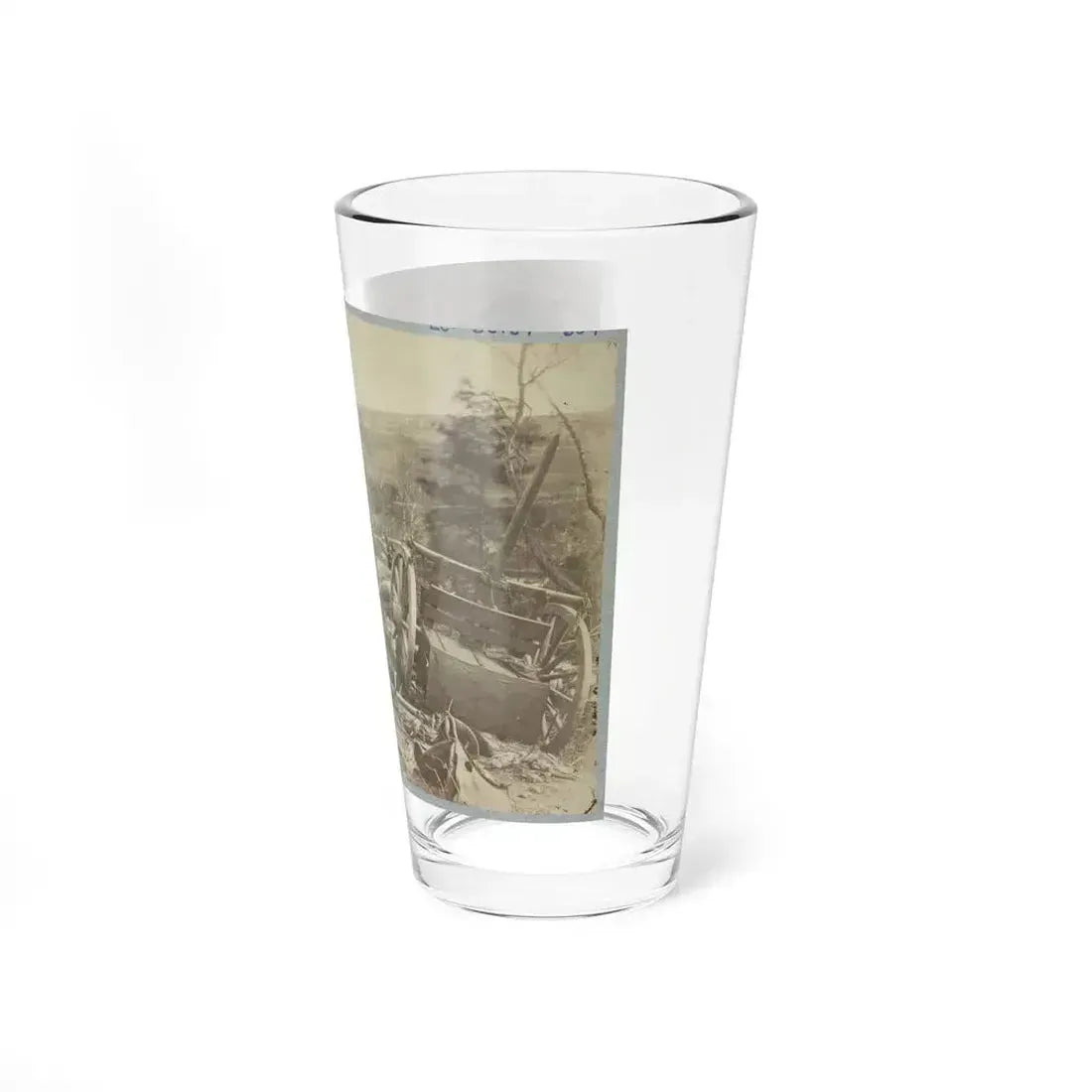 A Shattered Caisson, Fredericksburg, Va. (U.S. Civil War) Pint Glass 16oz - Go Mug Yourself