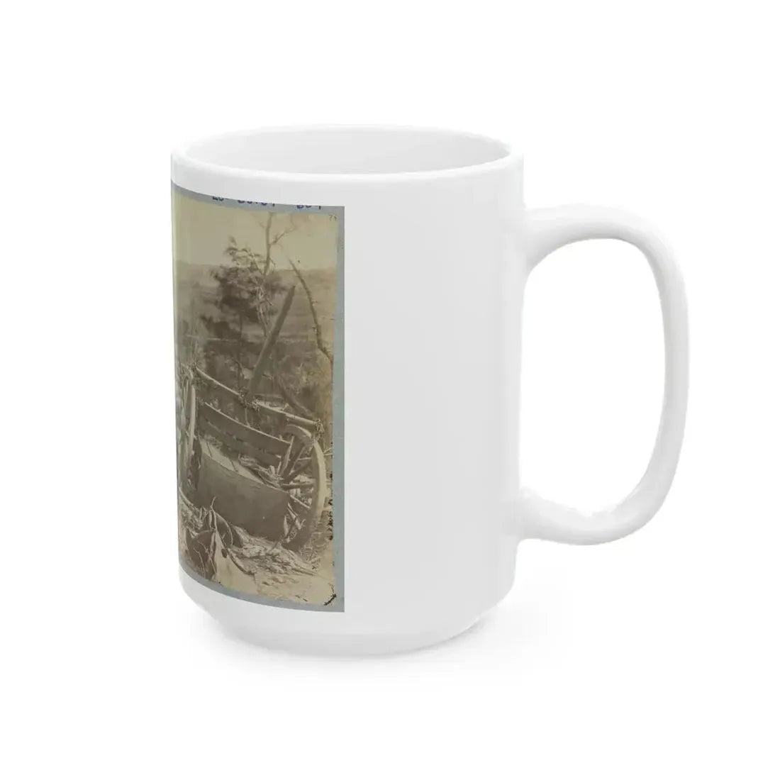 A Shattered Caisson, Fredericksburg, Va. (U.S. Civil War) White Coffee Mug - Go Mug Yourself