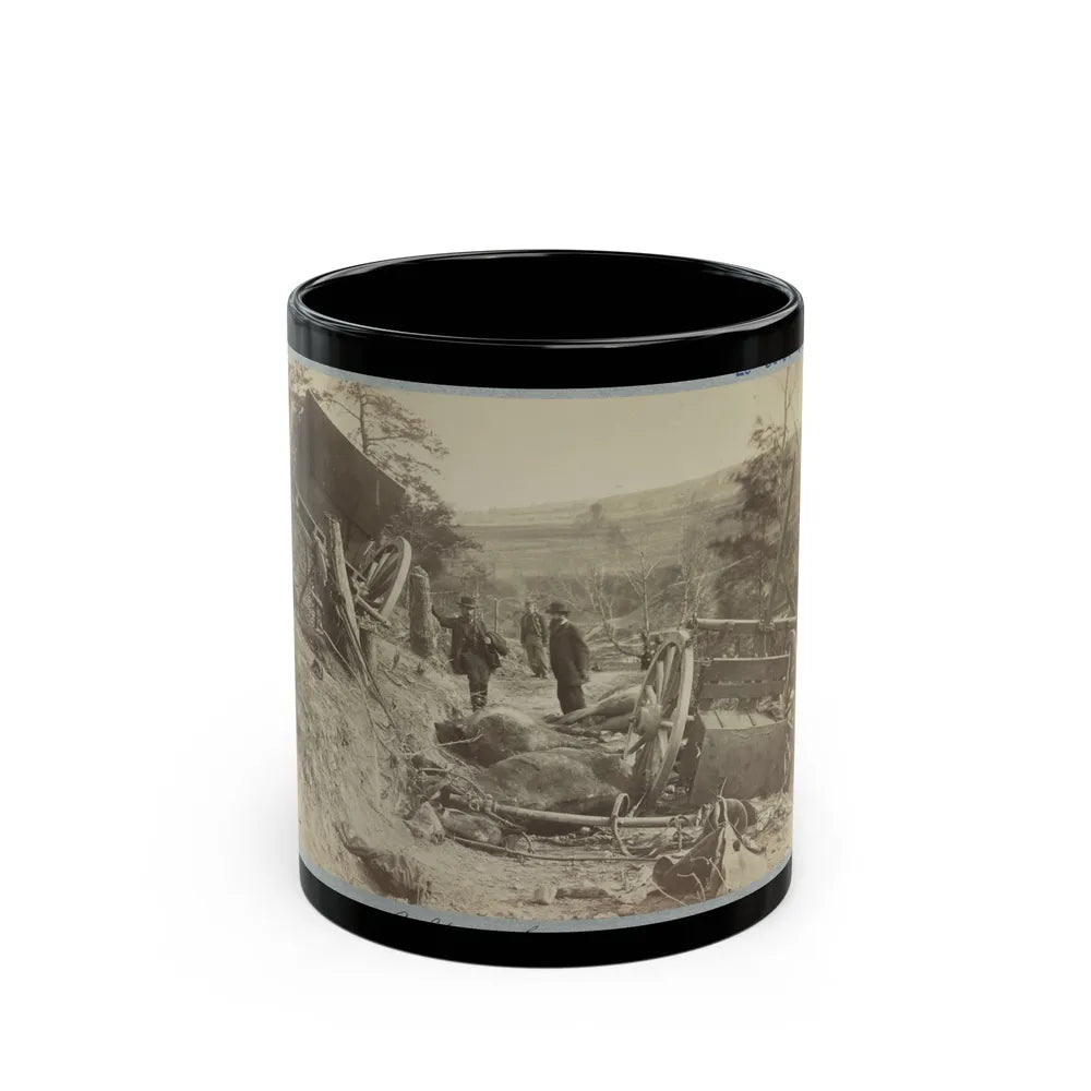 A Shattered Caisson, Fredericksburg, Va. (U.S. Civil War) Black Coffee Mug-11oz-Go Mug Yourself