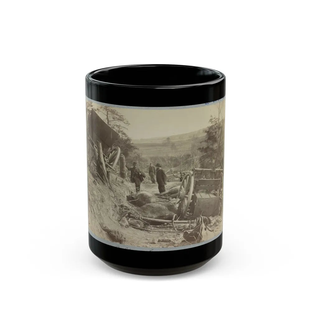 A Shattered Caisson, Fredericksburg, Va. (U.S. Civil War) Black Coffee Mug-15oz-Go Mug Yourself