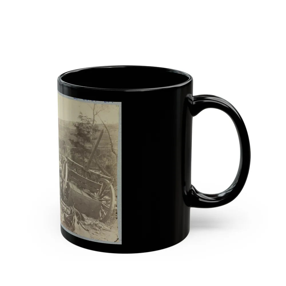 A Shattered Caisson, Fredericksburg, Va. (U.S. Civil War) Black Coffee Mug-Go Mug Yourself