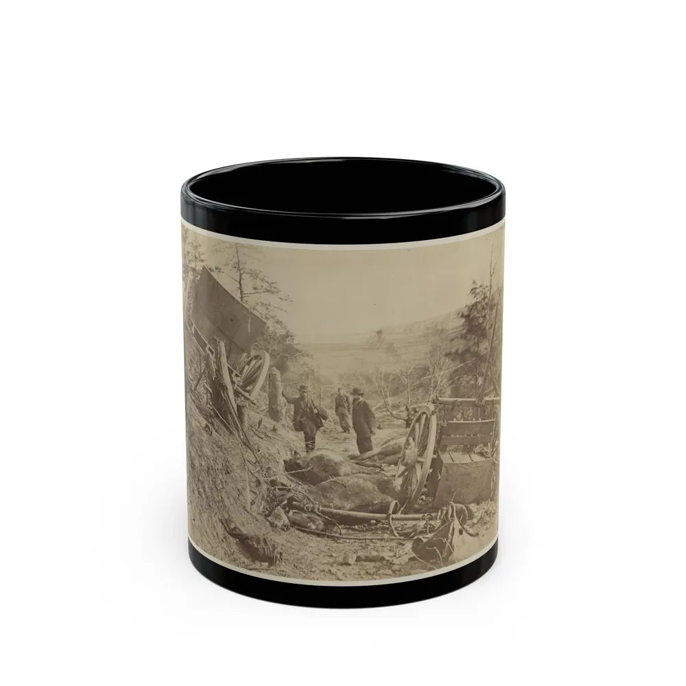 A Shattered Caisson, Fredericksburg, Va.(2) (U.S. Civil War) Black Coffee Mug-11oz-Go Mug Yourself