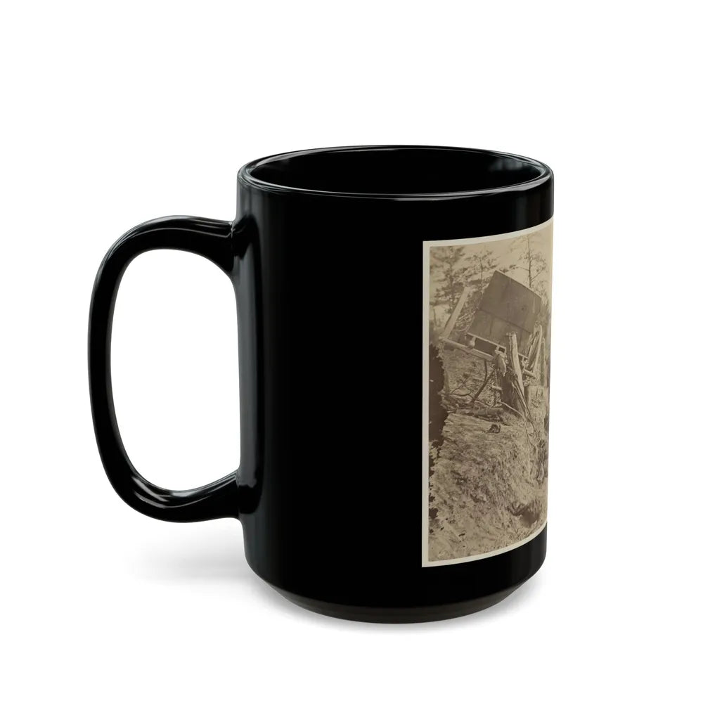 A Shattered Caisson, Fredericksburg, Va.(2) (U.S. Civil War) Black Coffee Mug-Go Mug Yourself