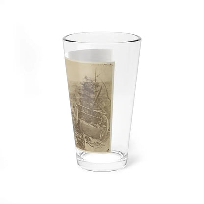 A Shattered Caisson, Fredericksburg, Va.(2) (U.S. Civil War) Pint Glass 16oz-Go Mug Yourself