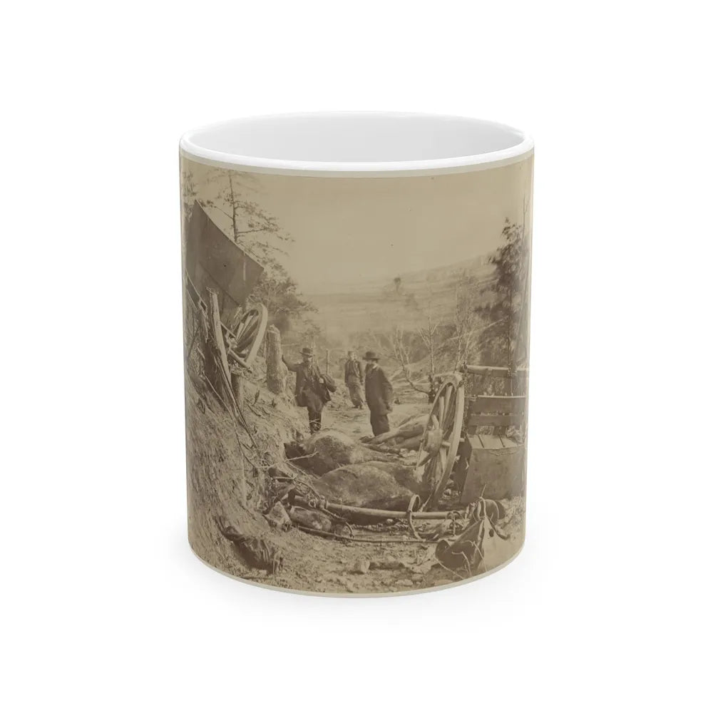 A Shattered Caisson, Fredericksburg, Va.(2) (U.S. Civil War) White Coffee Mug-11oz-Go Mug Yourself