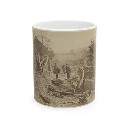 A Shattered Caisson, Fredericksburg, Va.(2) (U.S. Civil War) White Coffee Mug-11oz-Go Mug Yourself