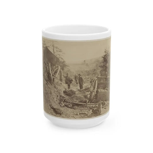 A Shattered Caisson, Fredericksburg, Va.(2) (U.S. Civil War) White Coffee Mug-15oz-Go Mug Yourself