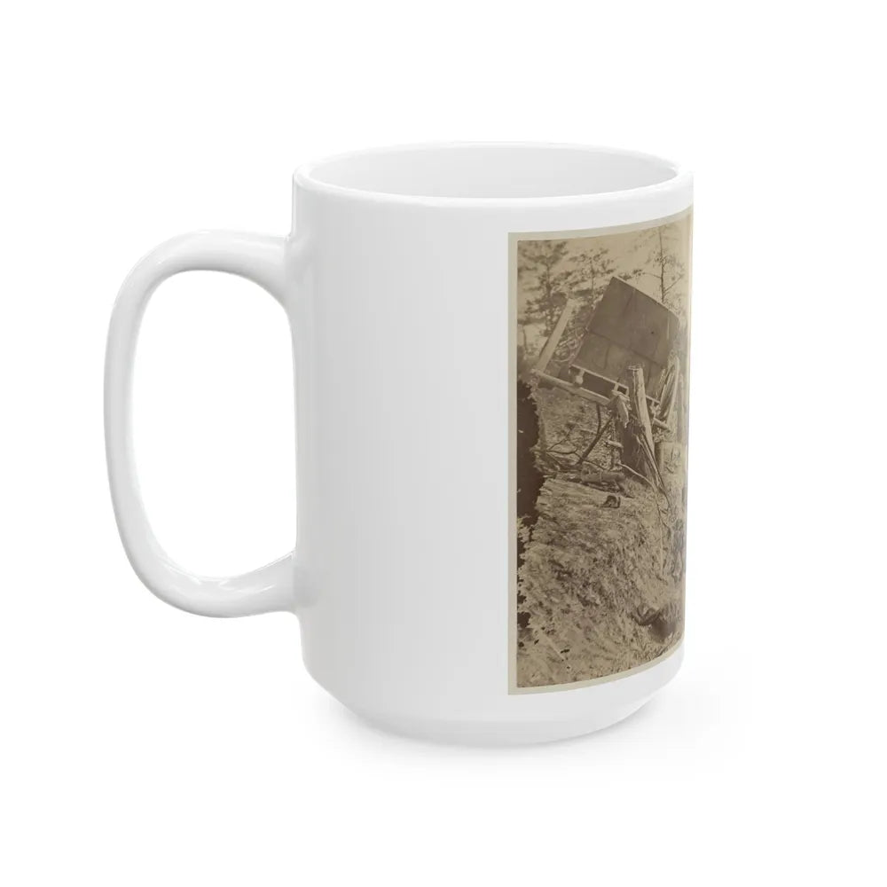 A Shattered Caisson, Fredericksburg, Va.(2) (U.S. Civil War) White Coffee Mug-Go Mug Yourself