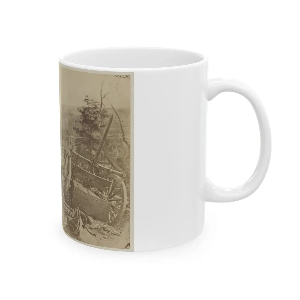 A Shattered Caisson, Fredericksburg, Va.(2) (U.S. Civil War) White Coffee Mug-Go Mug Yourself