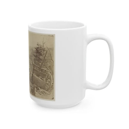 A Shattered Caisson, Fredericksburg, Va.(2) (U.S. Civil War) White Coffee Mug-Go Mug Yourself