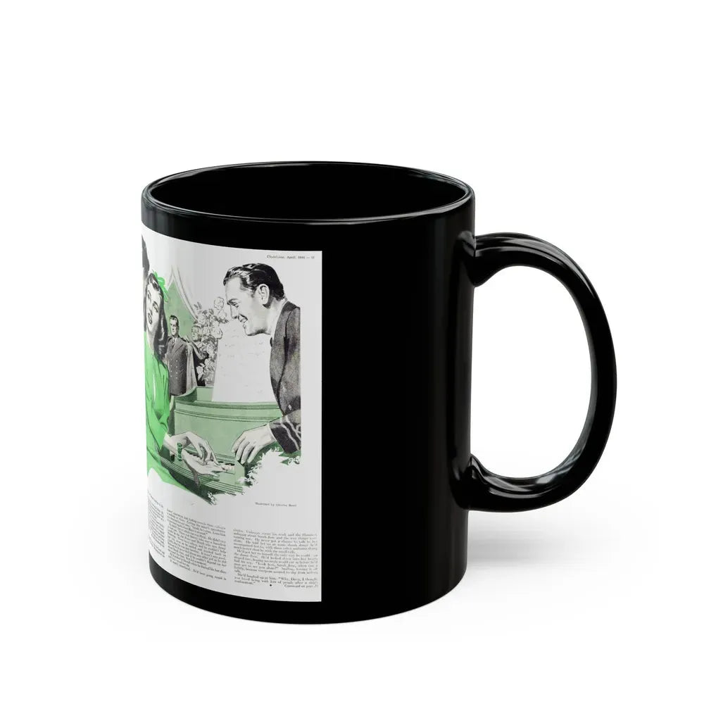 A Ship's a Lady, Too, Chatelaine, April 1944 - Black Coffee Mug - Go Mug Yourself