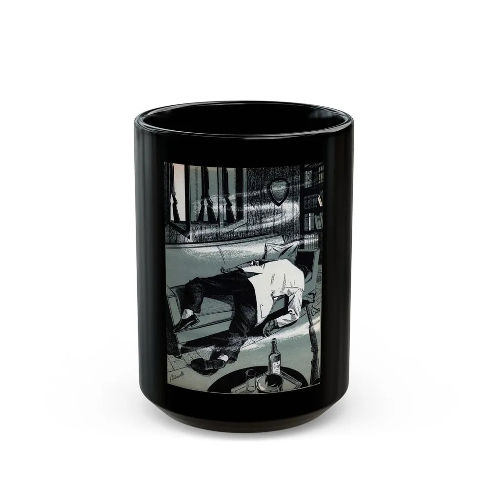 A Shot in the Dark, Bluebook Magazine, April 1956 - Black Coffee Mug-15oz-Go Mug Yourself