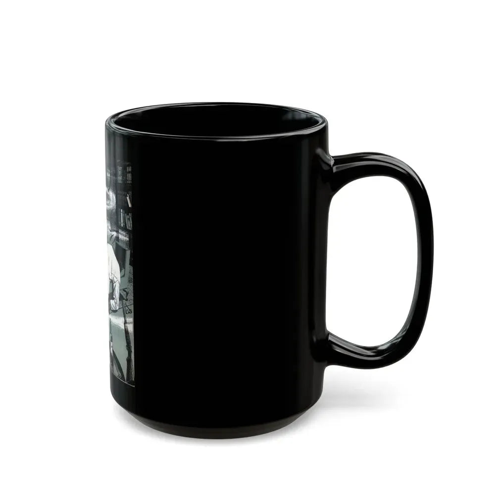 A Shot in the Dark, Bluebook Magazine, April 1956 - Black Coffee Mug - Go Mug Yourself