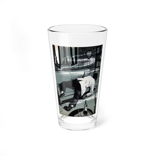 A Shot in the Dark, Bluebook Magazine, April 1956 (Magazine Illustration) Pint Glass 16oz-16oz-Go Mug Yourself