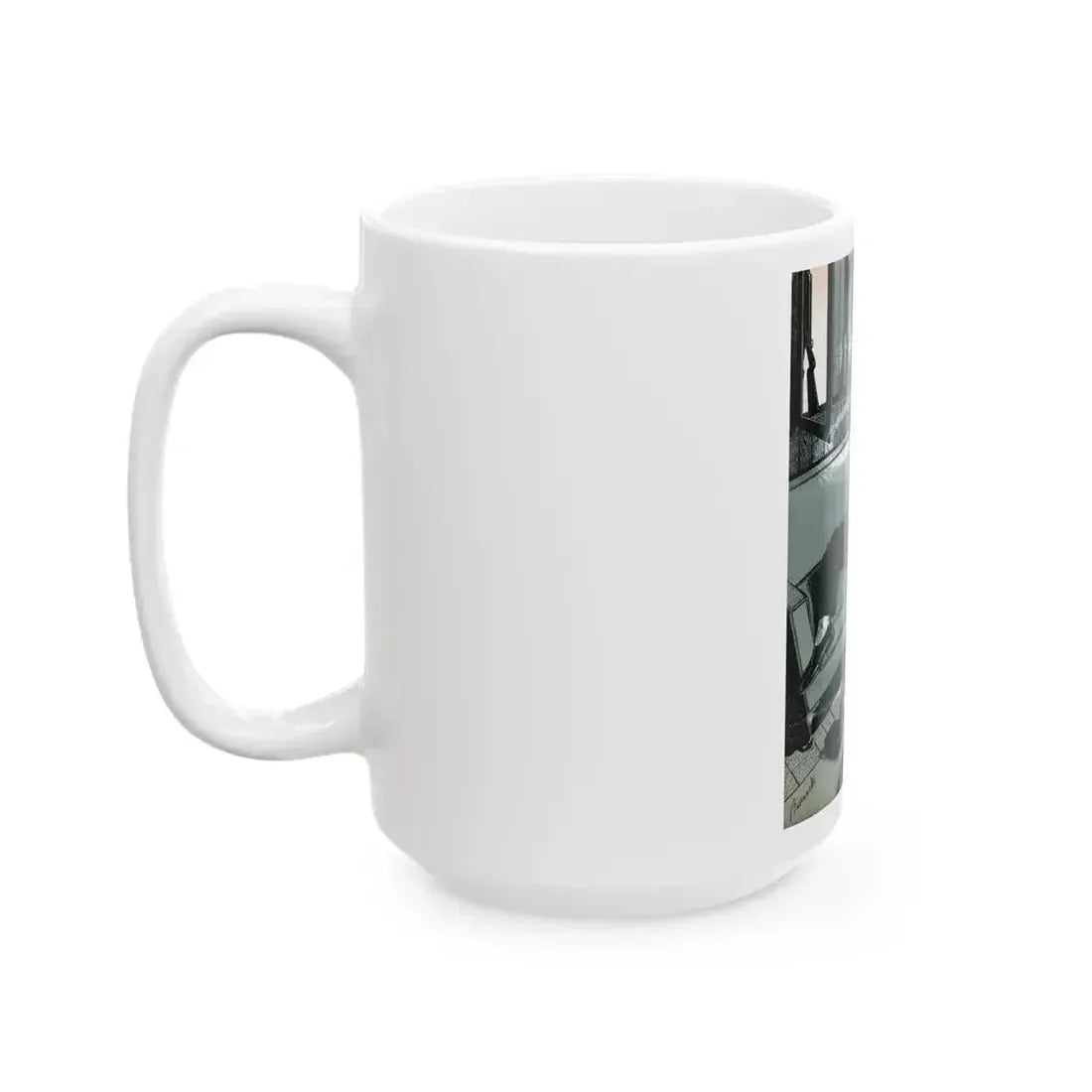 A Shot in the Dark, Bluebook Magazine, April 1956 - White Coffee Mug - Go Mug Yourself