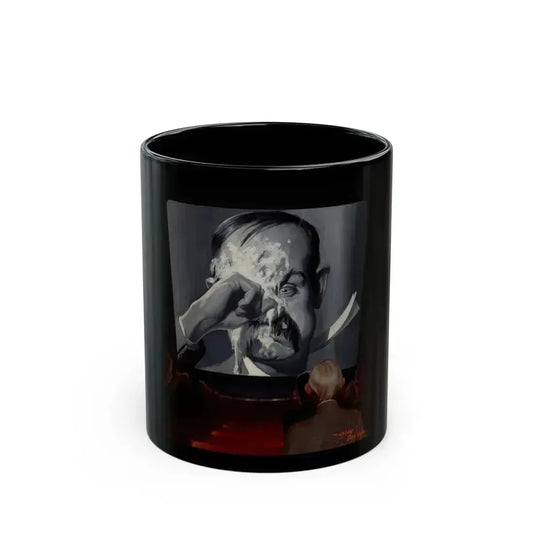 A Silent Comedy, probable magazine cover, 1927 - Black Coffee Mug 11oz - Go Mug Yourself