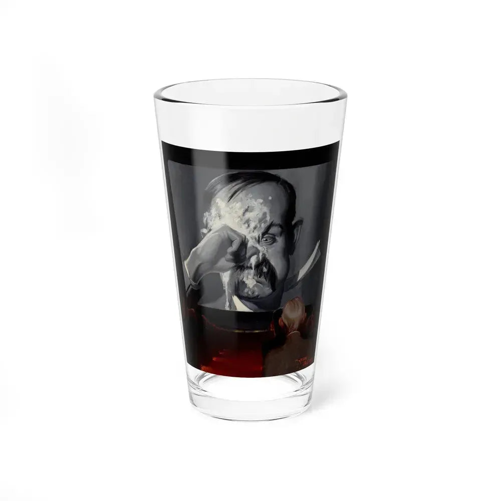 A Silent Comedy, probable magazine cover, 1927 (Magazine Illustration) Pint Glass 16oz - Go Mug Yourself