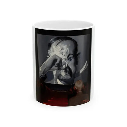 A Silent Comedy, probable magazine cover, 1927 - White Coffee Mug 11oz - Go Mug Yourself