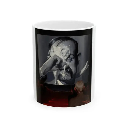 A Silent Comedy, probable magazine cover, 1927 - White Coffee Mug 11oz - Go Mug Yourself