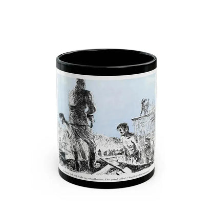 A Slave Escapes from Atomgrad (1), Blue Book Magazine, March 1950 - Black Coffee Mug 11oz - Go Mug Yourself