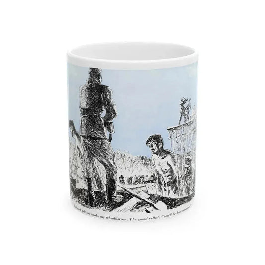 A Slave Escapes from Atomgrad (1), Blue Book Magazine, March 1950 - White Coffee Mug 11oz - Go Mug Yourself