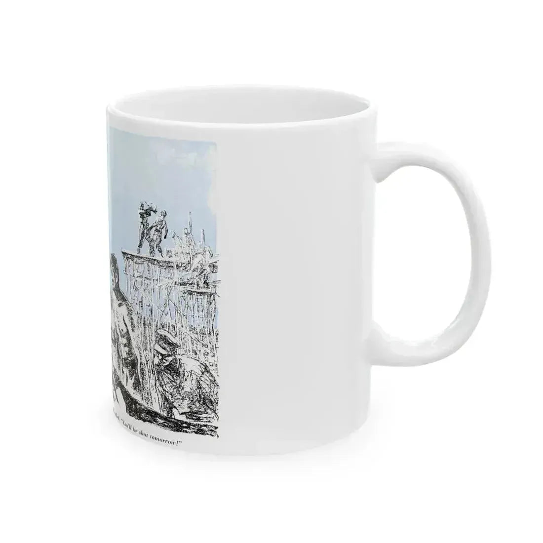 A Slave Escapes from Atomgrad (1), Blue Book Magazine, March 1950 - White Coffee Mug - Go Mug Yourself