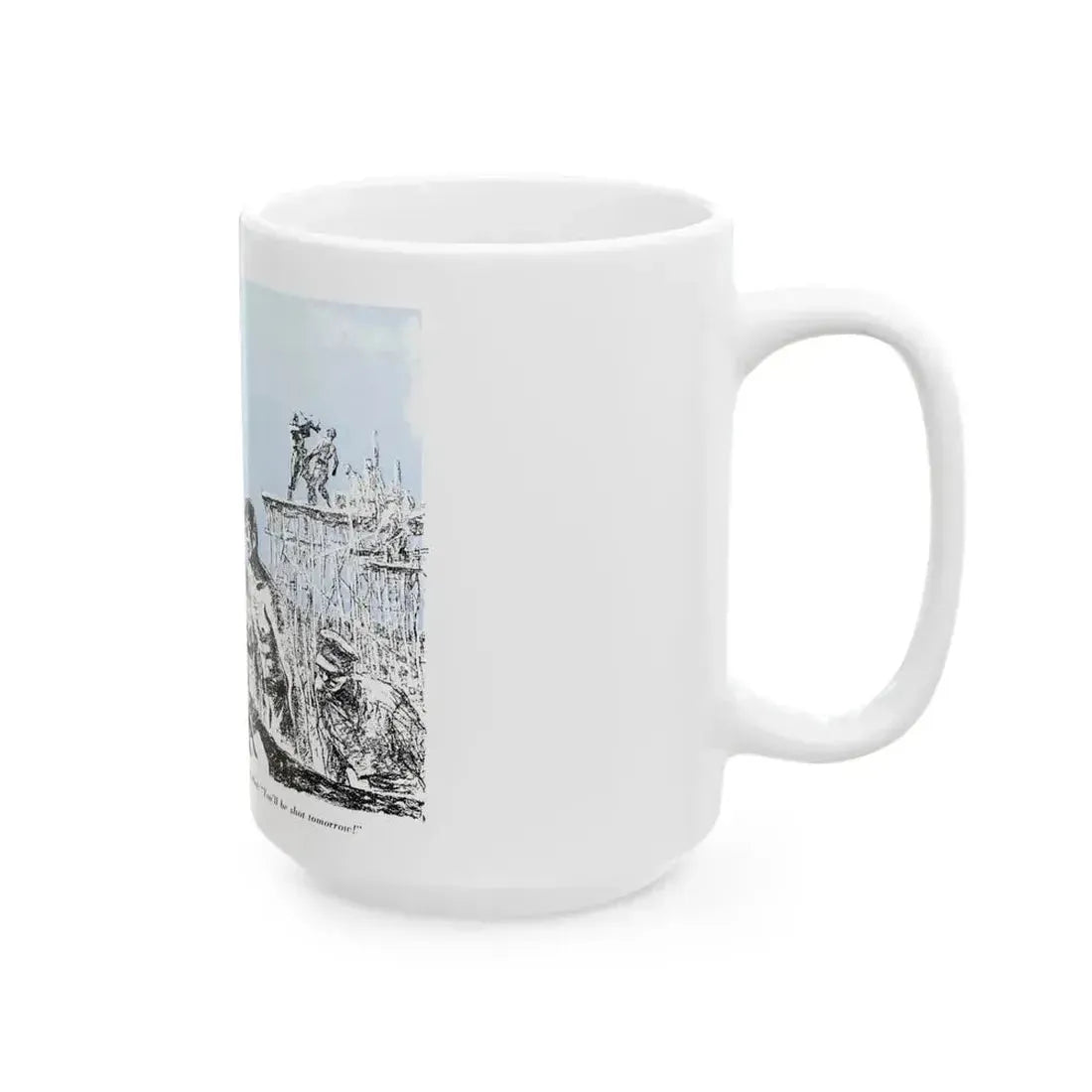 A Slave Escapes from Atomgrad (1), Blue Book Magazine, March 1950 - White Coffee Mug - Go Mug Yourself
