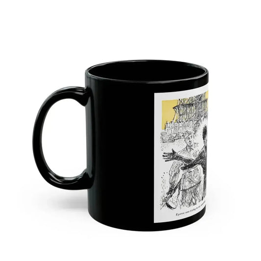 A Slave Escapes from Atomgrad (2), Blue Book Magazine, March 1950 - Black Coffee Mug - Go Mug Yourself