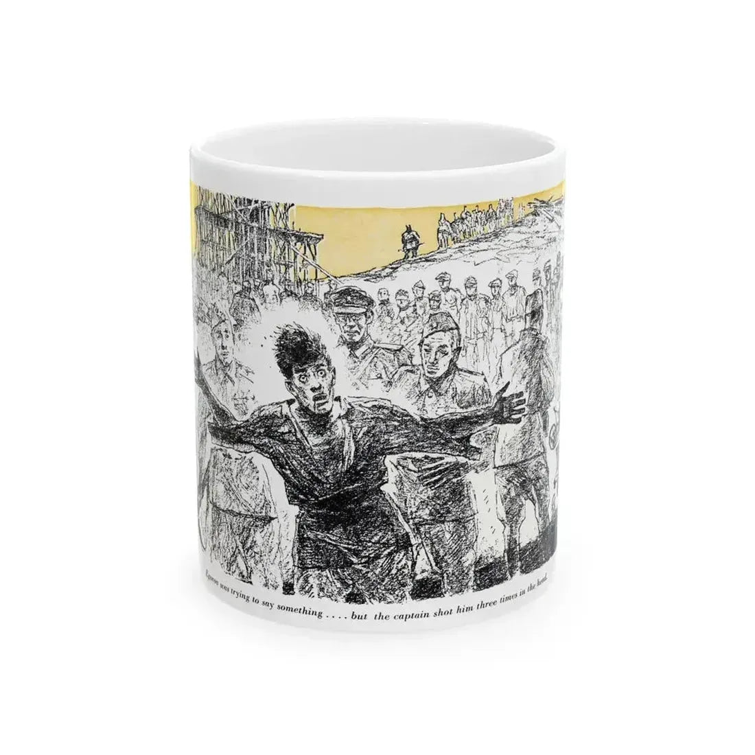 A Slave Escapes from Atomgrad (2), Blue Book Magazine, March 1950 - White Coffee Mug 11oz - Go Mug Yourself