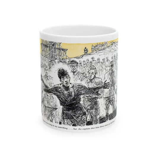 A Slave Escapes from Atomgrad (2), Blue Book Magazine, March 1950 - White Coffee Mug 11oz - Go Mug Yourself