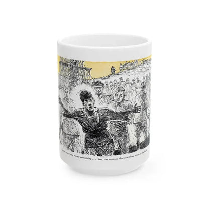 A Slave Escapes from Atomgrad (2), Blue Book Magazine, March 1950 - White Coffee Mug 15oz - Go Mug Yourself