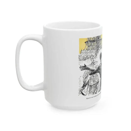 A Slave Escapes from Atomgrad (2), Blue Book Magazine, March 1950 - White Coffee Mug - Go Mug Yourself