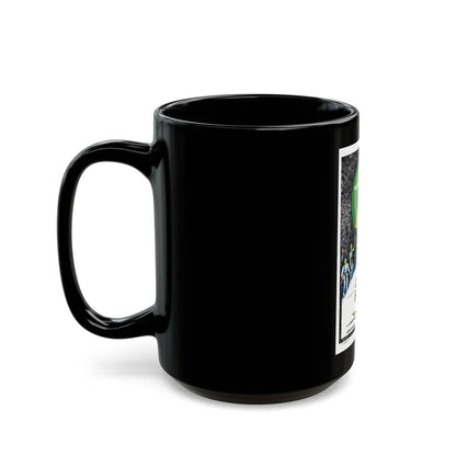 A SLICE OF DEATH 1979 Movie Poster - Black Coffee Mug-Go Mug Yourself