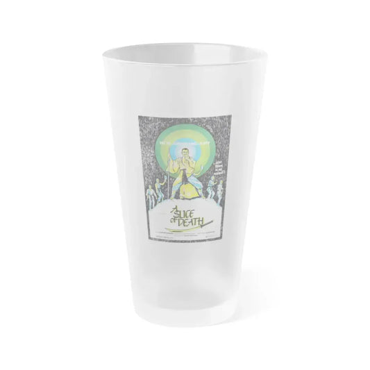 A SLICE OF DEATH 1979 Movie Poster - Frosted Pint Glass 16oz 16oz Frosted - Go Mug Yourself