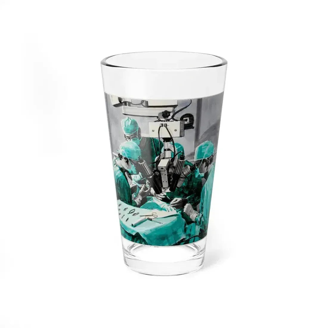 A Small Miracle For Peter, Spot Illustration (Reader's Digest, 1978) (Magazine Illustration) Pint Glass 16oz 16oz - Go Mug Yourself